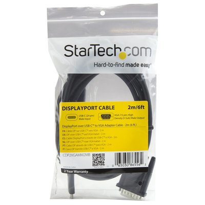 StarTech.com USB C to VGA Adapter, USB 3.1, 1 Supported Display(s) - 1920 x 1200 @ 60Hz