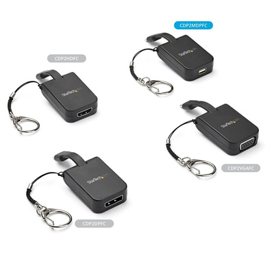 StarTech.com USB C to Mini DisplayPort Adapter, USB C, 1 Supported Display(s) - 8K @ 60Hz