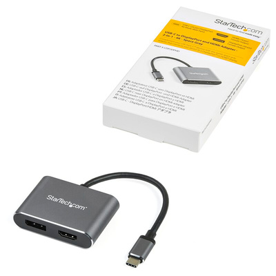 StarTech.com USB C to DisplayPort, HDMI Adapter, USB C, 1 Supported Display(s) - 4K @ 60Hz