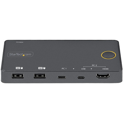 StarTech.com 2 Port USB DisplayPort, HDMI KVM Switch, HDMI 3840 x 2160 Maximum Resolution