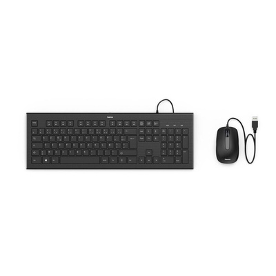 Hama Wired Keyboard & Mouse Set, AZERTY (France)