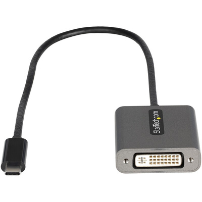 StarTech.com USB C to DVI Adapter Cable, USB C, 1 Supported Display(s) - 1920 x 1200 @ 30Hz