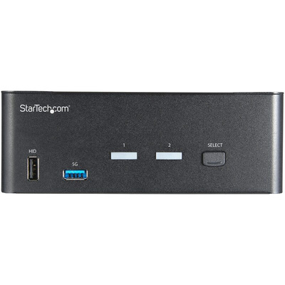 StarTech.com 2 Port Dual Monitor USB HDMI KVM Switch, 3.5 mm Stereo 3840 x 2160 Maximum Resolution