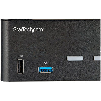 StarTech.com 2 Port Dual Monitor USB HDMI KVM Switch, 3.5 mm Stereo 3840 x 2160 Maximum Resolution