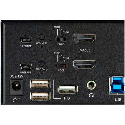 StarTech.com 2 Port Dual Monitor USB HDMI KVM Switch, 3.5 mm Stereo 3840 x 2160 Maximum Resolution