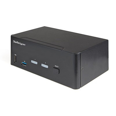 StarTech.com 2 Port Dual Monitor USB HDMI KVM Switch, 3.5 mm Stereo 3840 x 2160 Maximum Resolution