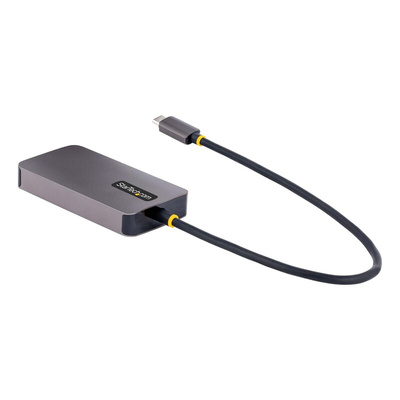 StarTech.com USB C to DVI, HDMI, VGA Adapter, USB C, 1 Supported Display(s) - 4K @ 60Hz