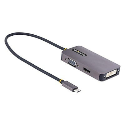 StarTech.com USB C to DVI, HDMI, VGA Adapter, USB C, 1 Supported Display(s) - 4K @ 60Hz