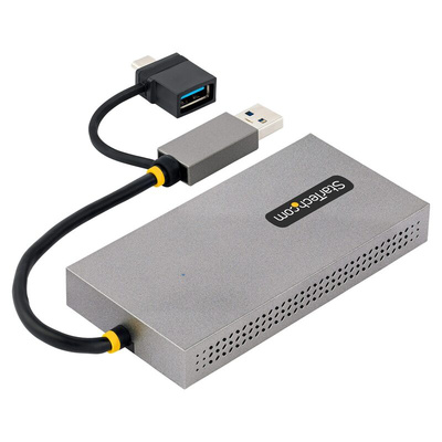 StarTech.com USB A, USB C to HDMI Adapter, USB 3.2, 2 Supported Display(s) - 4K @ 30Hz