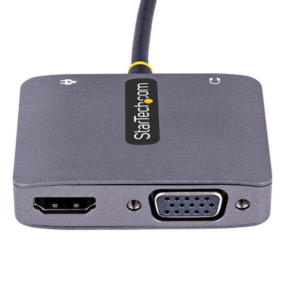 StarTech.com USB C to HDMI, VGA Adapter, USB C, 1 Supported Display(s) - 4K @ 60Hz