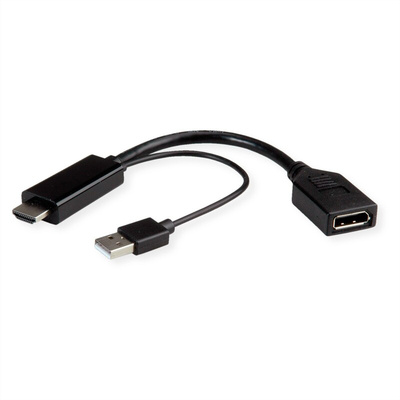 Roline USB A to DisplayPort Adapter, USB 2.0, 1 Supported Display(s)  - up to 4K