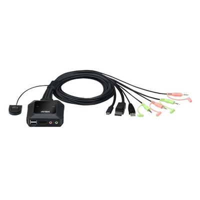 Aten 12 Port USB DisplayPort KVM Switch, 3.5 mm Jack 4096 x 2160 Maximum Resolution