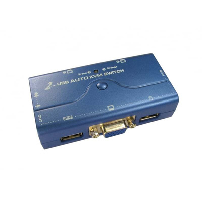 2 Port Dual Monitor USB USB, VGA KVM Switch, 2048 x 1536 Maximum Resolution