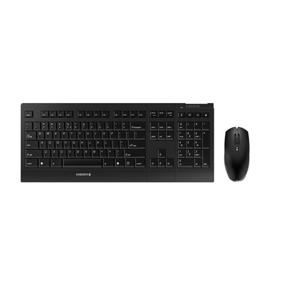 CHERRY Wireless Ergonomic Keyboard and Mouse Set, QWERTY (EU), Black