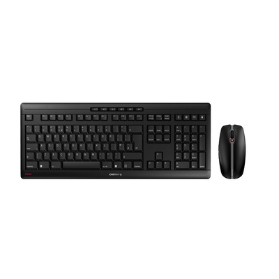 CHERRY Wireless Ergonomic Keyboard and Mouse Set, QWERTY (UK), Black