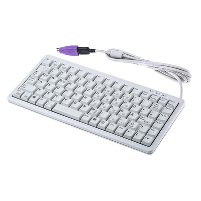 CHERRY Wired PS/2, USB Compact Keyboard, QWERTZ, Grey
