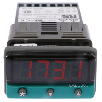 CAL 3300 PID Temperature Controller, 2 Output Relay, SSD, 12 → 24 V ac/dc Supply Voltage