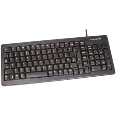 CHERRY Wired PS/2, USB Compact Keyboard, QWERTY (UK), Black