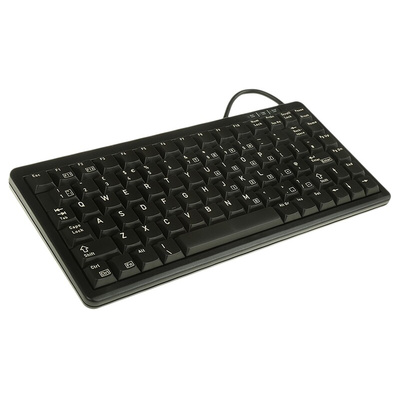 CHERRY Wired PS/2, USB Compact Keyboard, QWERTY (UK), Black