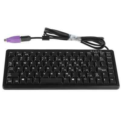 CHERRY Wired PS/2, USB Compact Keyboard, QWERTY (US), Black