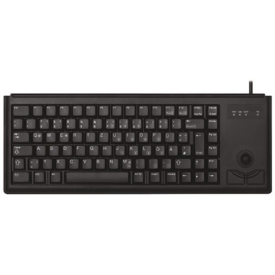 CHERRY Wired PS/2 Compact Trackball Keyboard, QWERTY (US), Black