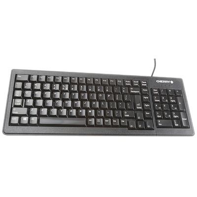 CHERRY Wired PS/2, USB Compact Keyboard, QWERTY (US), Black