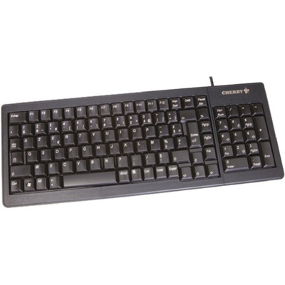 CHERRY Wired PS/2, USB Compact Keyboard, AZERTY, Black