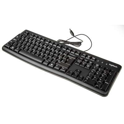 Logitech Wired USB Keyboard, QWERTY (UK), Black