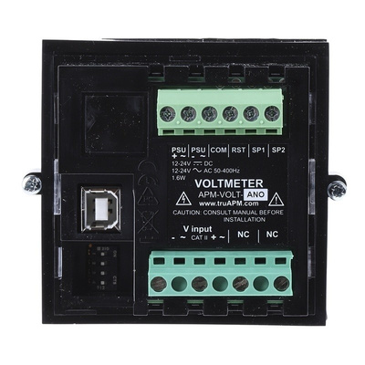 Trumeter Digital Voltmeter, LCD Display 4-Digits 1 %, 68 x 68 mm