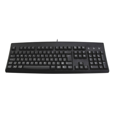 Ceratech Wired USB Keyboard, QWERTY (UK), Black