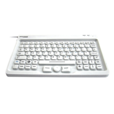 Ceratech Wired USB Keyboard, QWERTY (UK), White