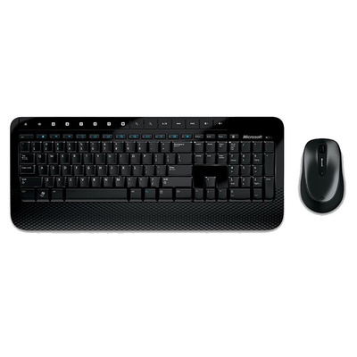 Microsoft Wireless Keyboard and Mouse Set, QWERTY (UK), Black