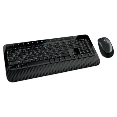 Microsoft Wireless Keyboard and Mouse Set, QWERTY (UK), Black
