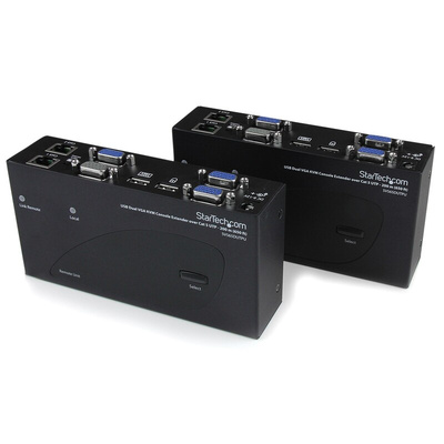 StarTech.com Dual Monitor USB VGA over CATx KVM Extender, 200m