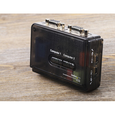 StarTech.com 2 Port USB VGA KVM Switch, 3.5 mm Stereo 2048 x 1536 Maximum Resolution