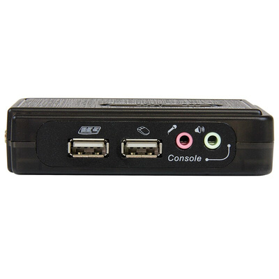 StarTech.com 2 Port USB VGA KVM Switch, 3.5 mm Stereo 2048 x 1536 Maximum Resolution