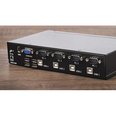 StarTech.com 4 Port USB VGA KVM Switch, 1920 x 1440 Maximum Resolution