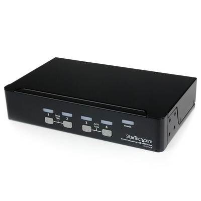 StarTech.com 4 Port USB VGA KVM Switch, 1920 x 1440 Maximum Resolution