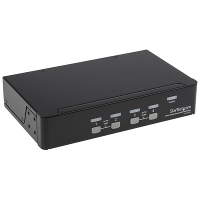 StarTech.com 4 Port USB VGA KVM Switch, 1920 x 1440 Maximum Resolution