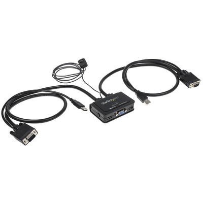 StarTech.com 2 Port USB VGA KVM Switch, 2048 x 1536 Maximum Resolution