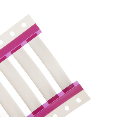 TE Connectivity RPS on White Heatshrink Labels, 25.4 mm Width, 50.8mm Label Length, 90.18mm Label Width