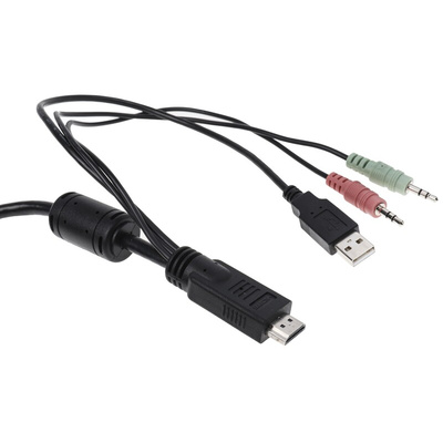 StarTech.com 2 Port USB HDMI KVM Switch, 3.5 mm Stereo 1920 x 1200 Maximum Resolution