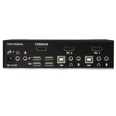 StarTech.com 2 Port USB HDMI KVM Switch, HDMI 1920 x 1200 Maximum Resolution