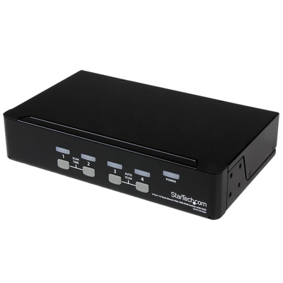 StarTech.com 4 Port USB VGA KVM Switch, 1920 x 1440 Maximum Resolution