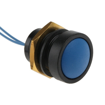 ITW 49-59 Single Pole Single Throw (SPST) Momentary Clear LED Push Button Switch, IP67, 16 (Dia.)mm, Panel Mount, 250V