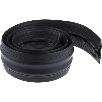 RS PRO Cable Cover, 30mm (Inside dia.), 83 mm x 1.8m, Black