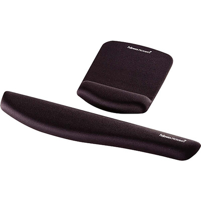 Fellowes Black Fluoropolymer Mouse Pad & Wrist Rest 238.1 x 184.2 x 25.4mm 25.4mm Height