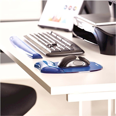 Fellowes Blue Gel Wrist Rest 471.5 x 58.7 x 15.9mm 15.9mm Height