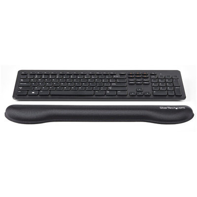 StarTech.com Black Foam, Mesh Fabric, Plastic Wrist Rest 470 x 75 x 30mm 30mm Height