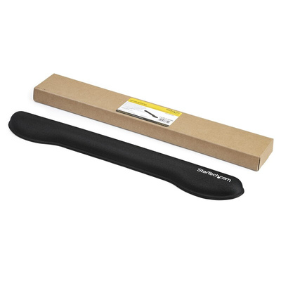 StarTech.com Black Foam, Mesh Fabric, Plastic Wrist Rest 470 x 75 x 30mm 30mm Height